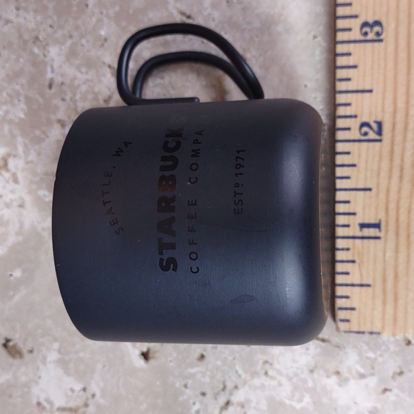 Starbucks 2017 Matte Black Espresso Cup Ornament - Picture 5 of 6